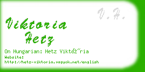 viktoria hetz business card